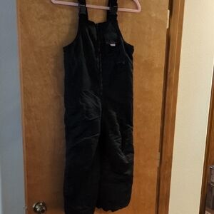 Black Insulated Snow Bib Overalls Cherokee